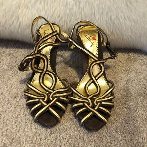 Luichiny sexy t-strap heels